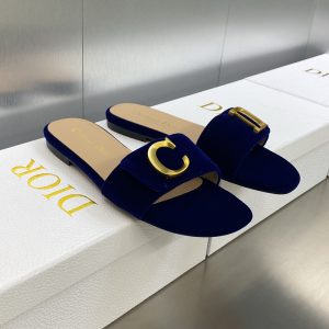 C'est Dior Slides Women Velvet Blue