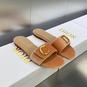 C'est Dior Slides Women Velvet Brown