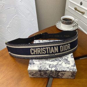 Christian Dior Bag Outlet For Sale Christian Dior 30 Montaigne CD Belt Canvas Blue/Beige