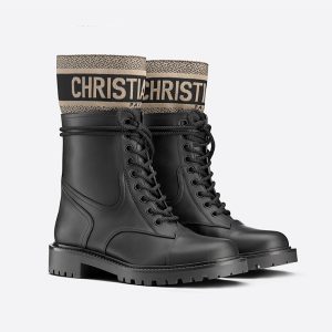 Christian Dior Bag Outlet For Sale Christian Dior D-Major Ankle Boots Women Calfskin and Technical Fabric Black