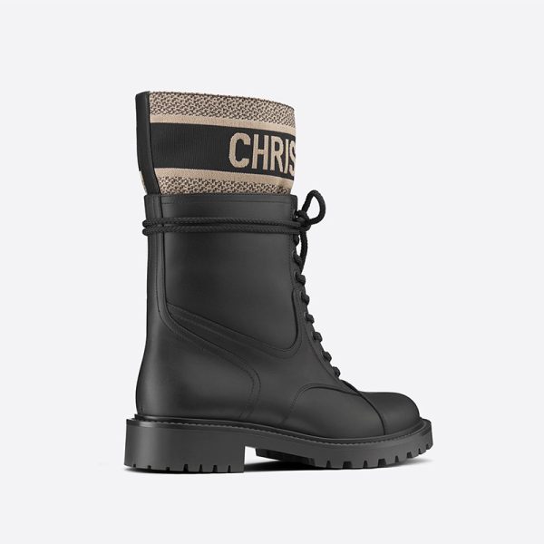 Christian Dior Bag Outlet For Sale Christian Dior D-Major Ankle Boots Women Calfskin and Technical Fabric Black - Image 2