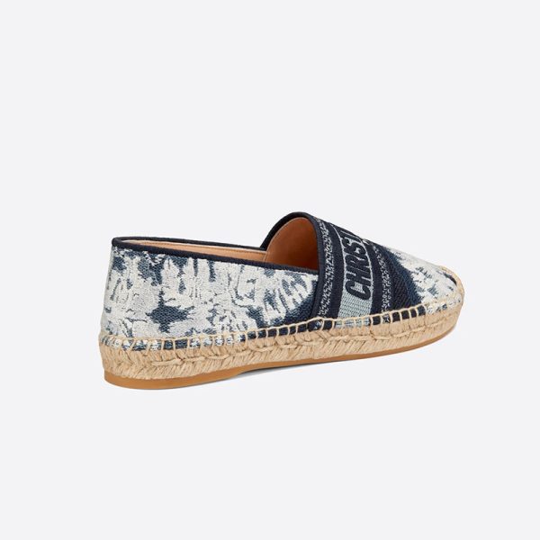Christian Dior Bag Outlet For Sale Christian Dior Granville Espadrilles Women Tie & Dye Motif Canvas Blue - Image 3