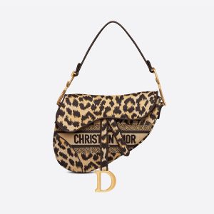 Christian Dior Bag Outlet For Sale Christian Dior Saddle Bag Mizza Motif Canvas Beige
