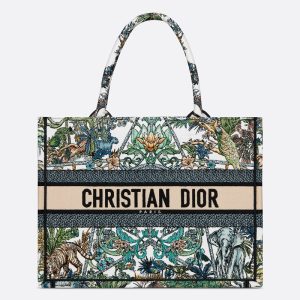 Dior Book Tote Etoile de Voyage Motif Canvas Multicolor