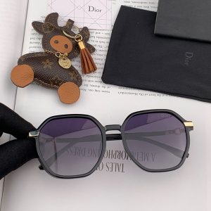 Dior CD1032 Round Sunglasses In Black