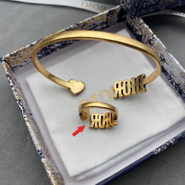 Diorevolution Ring Metal With A White Crystal Gold - Image 4