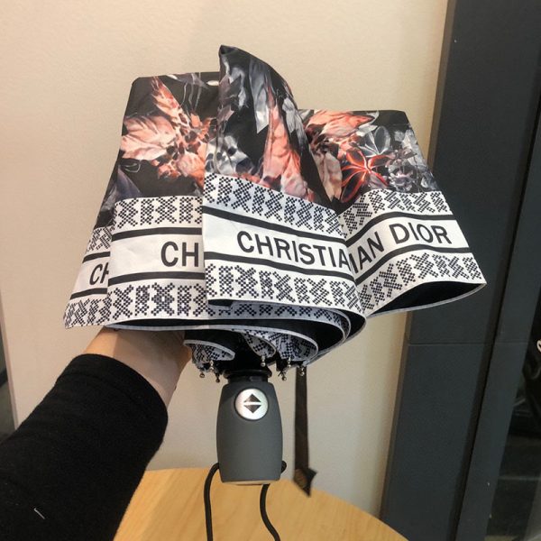 Dior Umbrella Floral Print In Black - Image 3