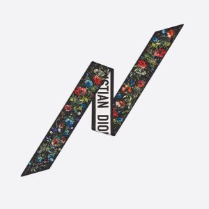 Dior Mitzah Twill D-Millefiori Silk Black