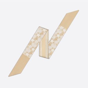 Dior Mitzah Twill Etoile Silk Khaki