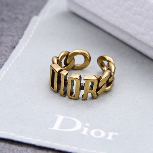 Dior Open Chain Evolution Ring Metal Gold - Image 4