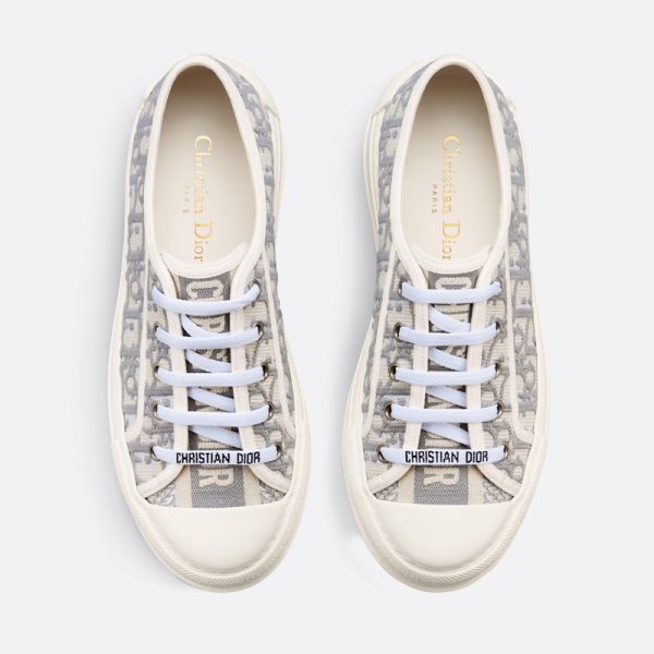 Walk'N'Dior Platform Sneakers Women Oblique Motif Canvas Grey - Image 2